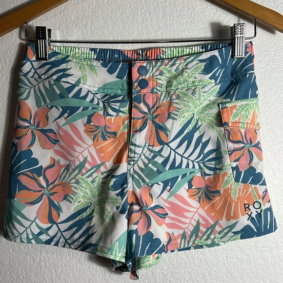 Roxy Women's Boardshort floral leaf print - Picture 4 of 5